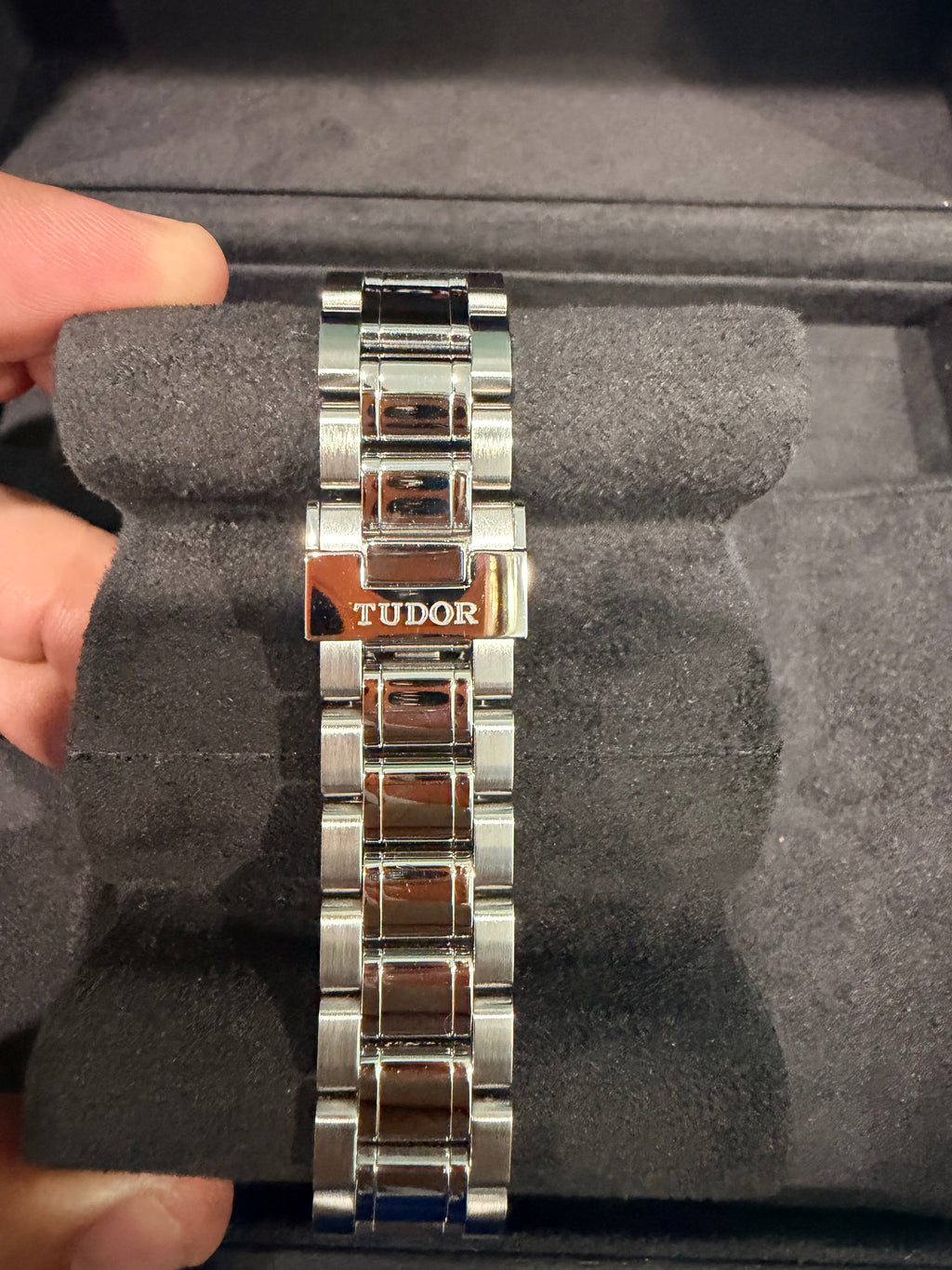 Tudor Style 38mm Automatic Black Diamond Dial Stainless Steel Watch – Ref. M12500-0004 - Pre-owned