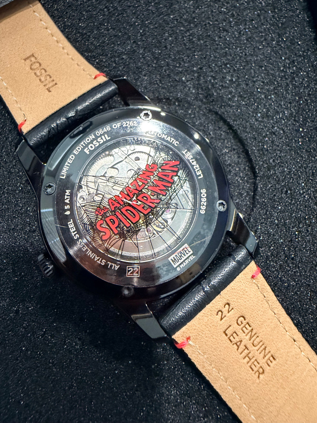 Marvel x Fossil Spider-Man Limited Edition Automatic Watch - LE1247SET - New