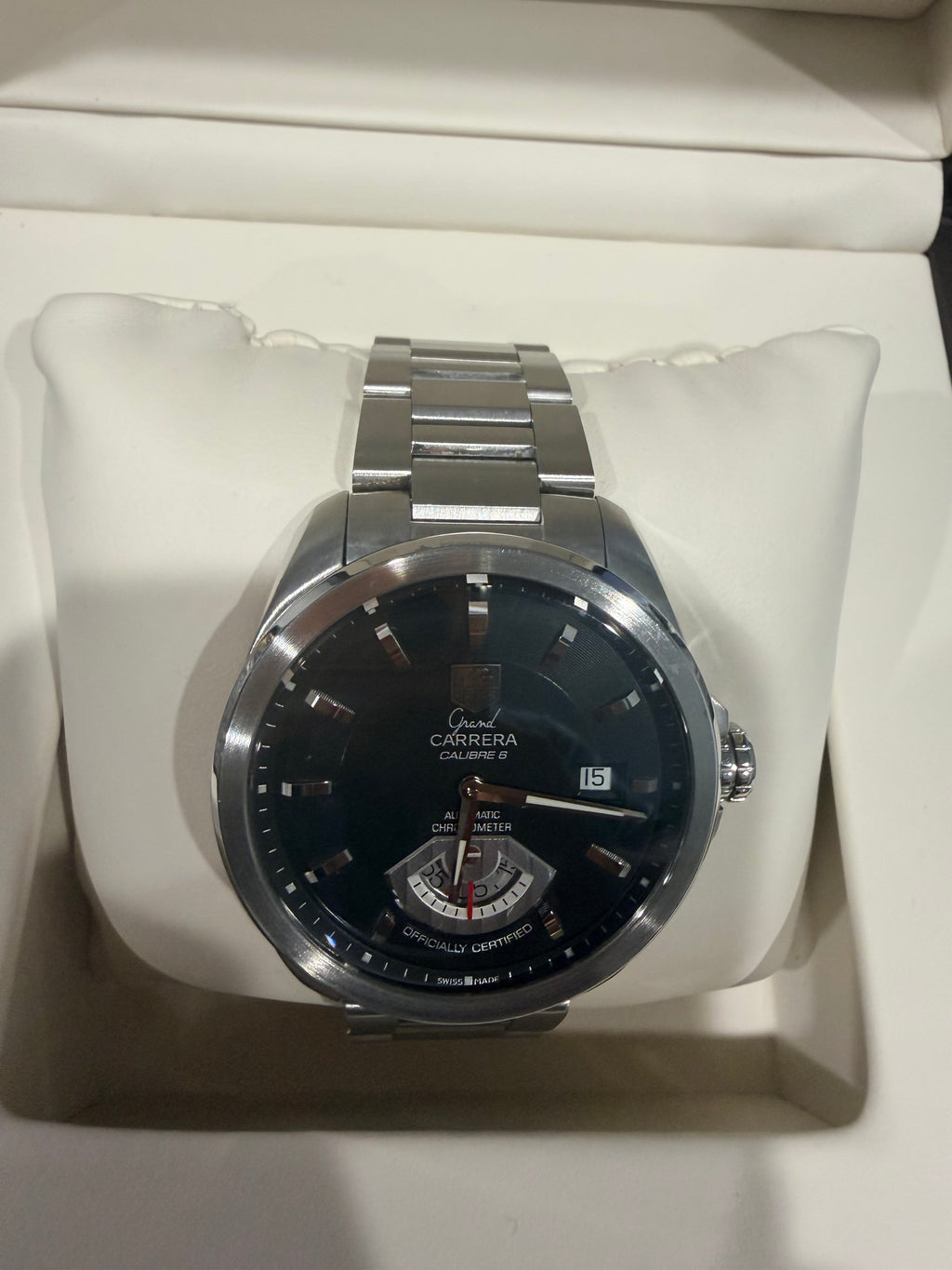 TAG Heuer Grand Carrera Calibre 6 RS Automatic Black Dial Watch – Ref. WAV511A.BA0900 - Pre-owned