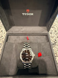 Tudor Style 38mm Automatic Black Diamond Dial Stainless Steel Watch – Ref. M12500-0004 - Pre-owned
