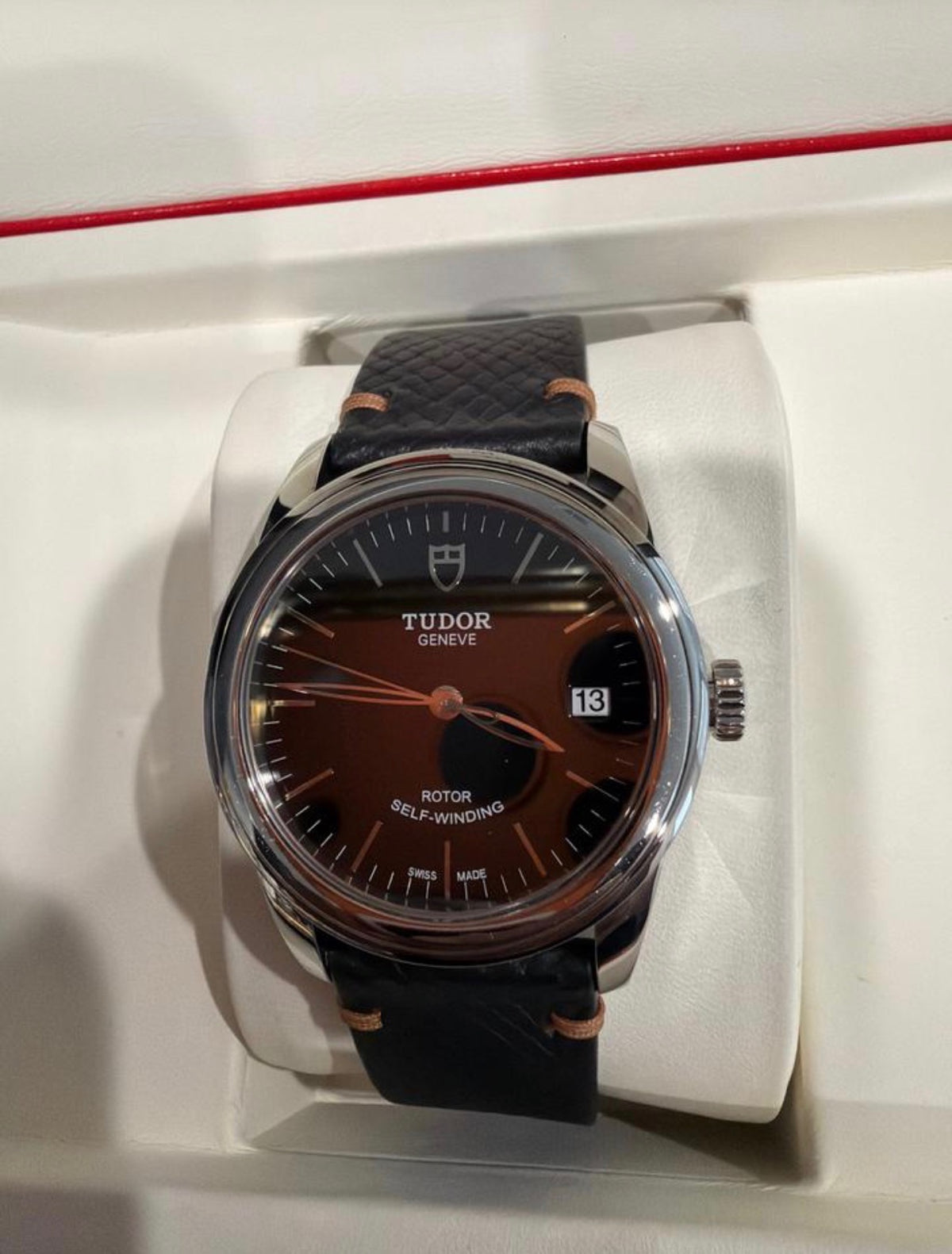 Tudor Glamour Date 36mm Automatic Brown Dial Ref. 55000 - Pre-owned