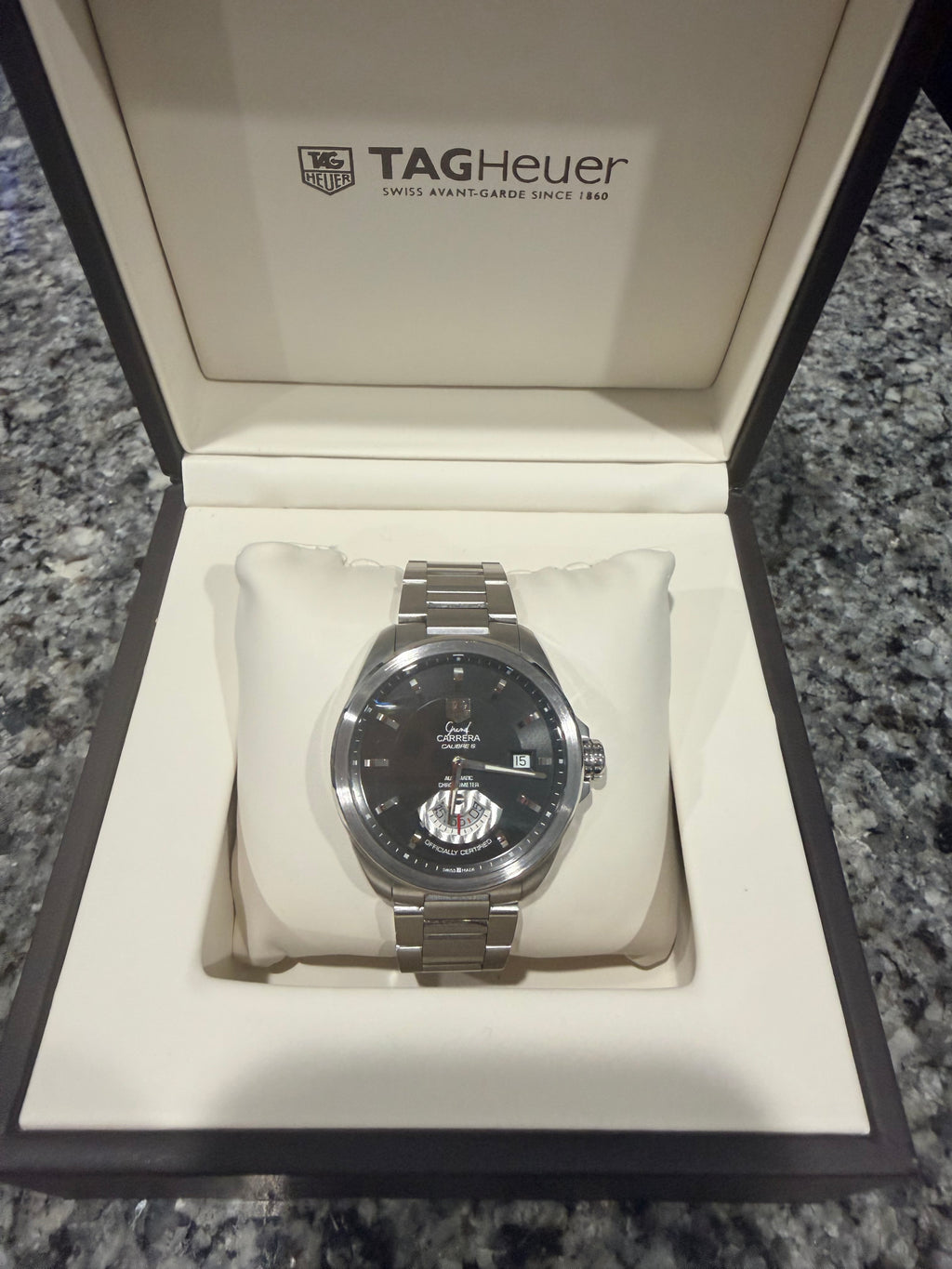 TAG Heuer Grand Carrera Calibre 6 RS Automatic Black Dial Watch – Ref. WAV511A.BA0900 - Pre-owned