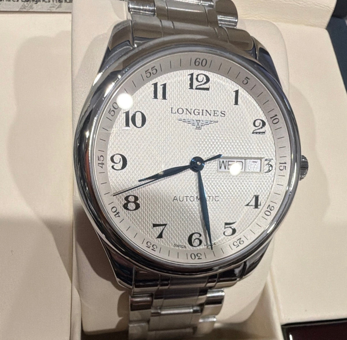 LONGINES MASTER COLLECTION DAY-DATE REFRENCE #L2.755.4.78.6- Pre-Owned