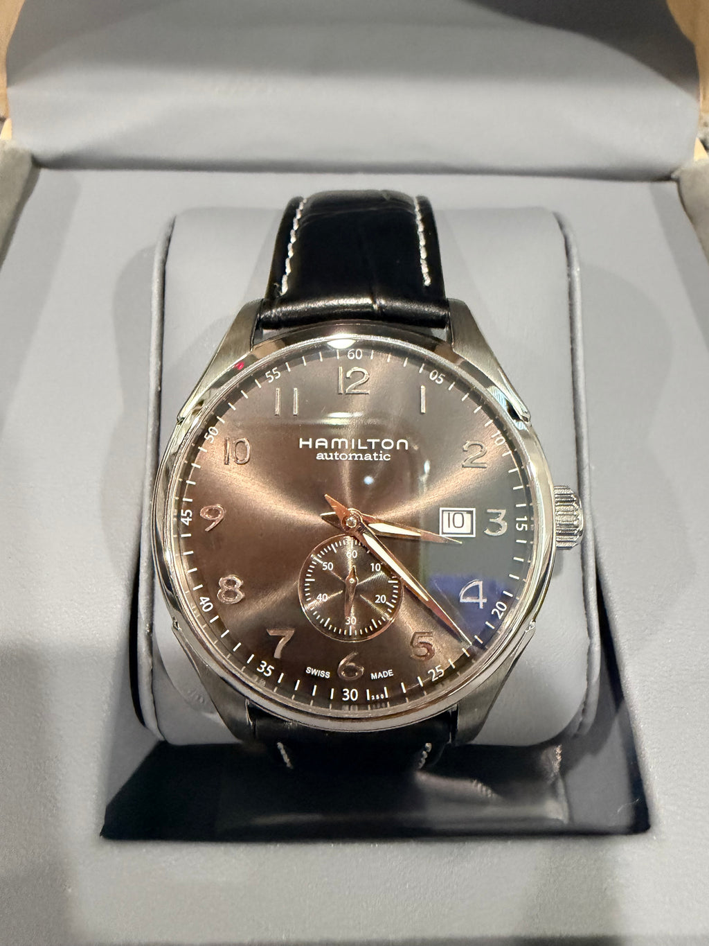 Hamilton Jazzmaster Maestro Small Second Automatic 40mm Brown Sunburst Dial Watch – Ref. H42515785 - Pre-owned