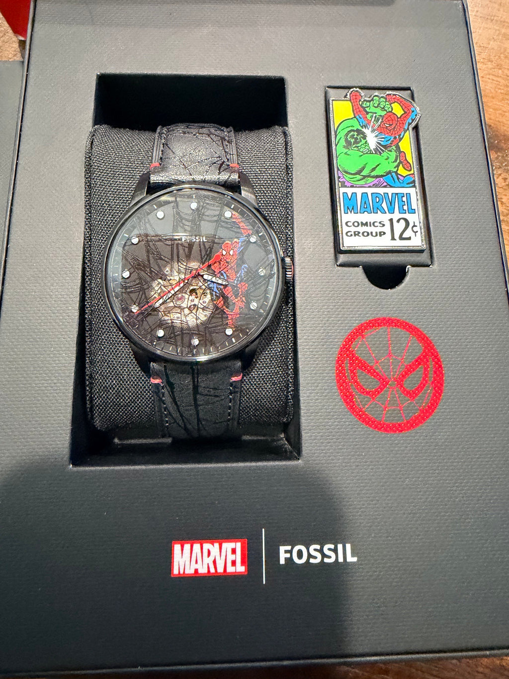 Marvel x Fossil Spider-Man Limited Edition Automatic Watch - LE1247SET - New
