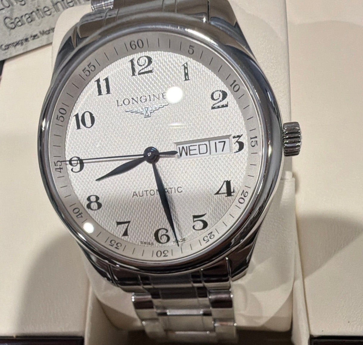 LONGINES MASTER COLLECTION DAY-DATE REFRENCE #L2.755.4.78.6- Pre-Owned