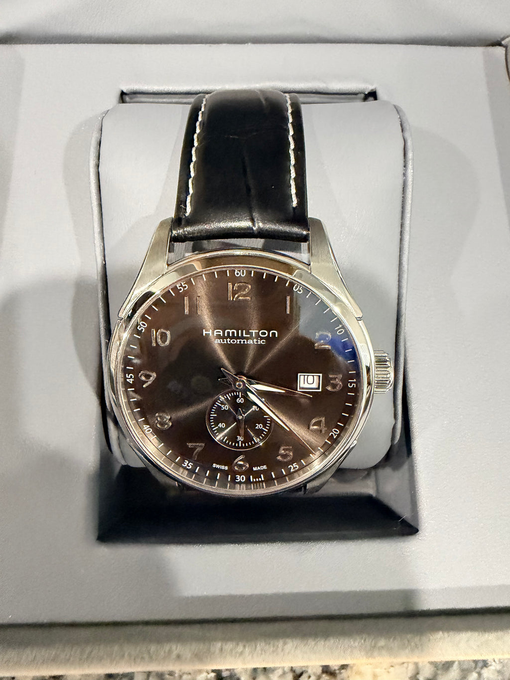 Hamilton Jazzmaster Maestro Small Second Automatic 40mm Brown Sunburst Dial Watch – Ref. H42515785 - Pre-owned