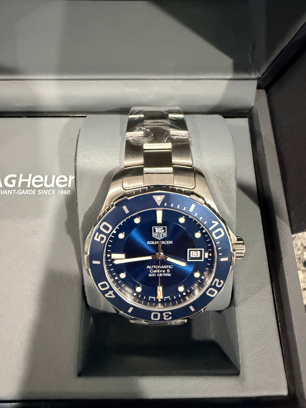 TAG Heuer Aquaracer Calibre 5 Automatic Blue Dial - Ref. WAN2111.BA0822 - Pre-owned