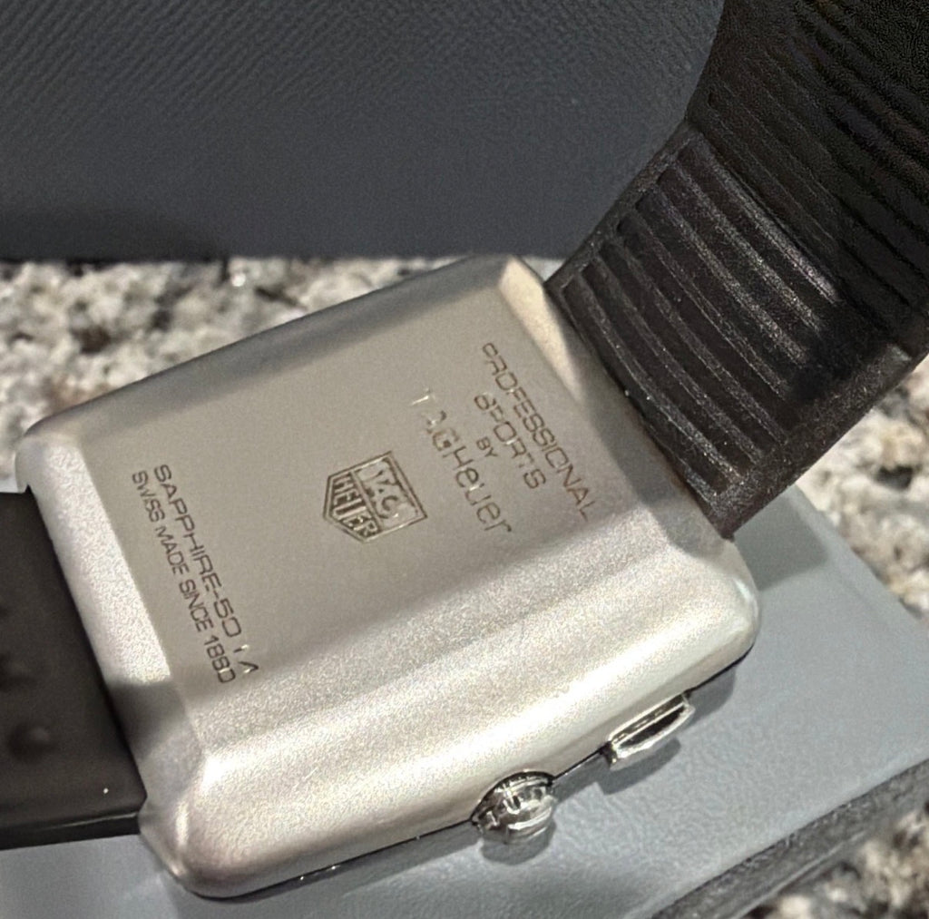 TAG Heuer Professional Sports Quartz Gray Dial Rubber Strap - Ref No. WAE1113 Pre-Owned