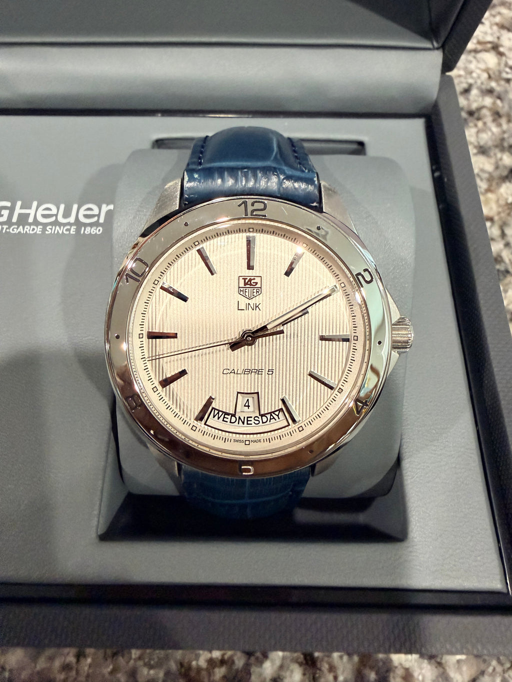 TAG Heuer Link Calibre 5 Automatic 42mm Silver Grey Dial - Ref. No WAT2011.BA0951 - Pre-owned