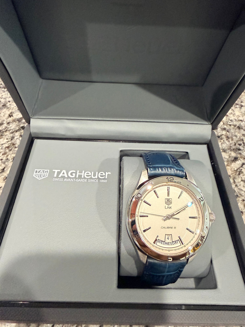 TAG Heuer Link Calibre 5 Automatic 42mm Silver Grey Dial - Ref. No WAT2011.BA0951 - Pre-owned