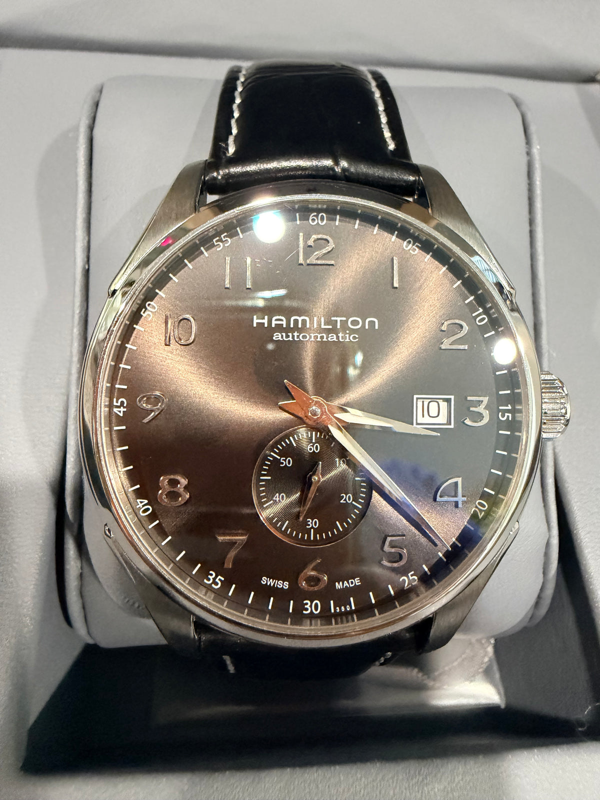 Hamilton Jazzmaster Maestro Small Second Automatic 40mm Brown Sunburst Dial Watch – Ref. H42515785 - Pre-owned