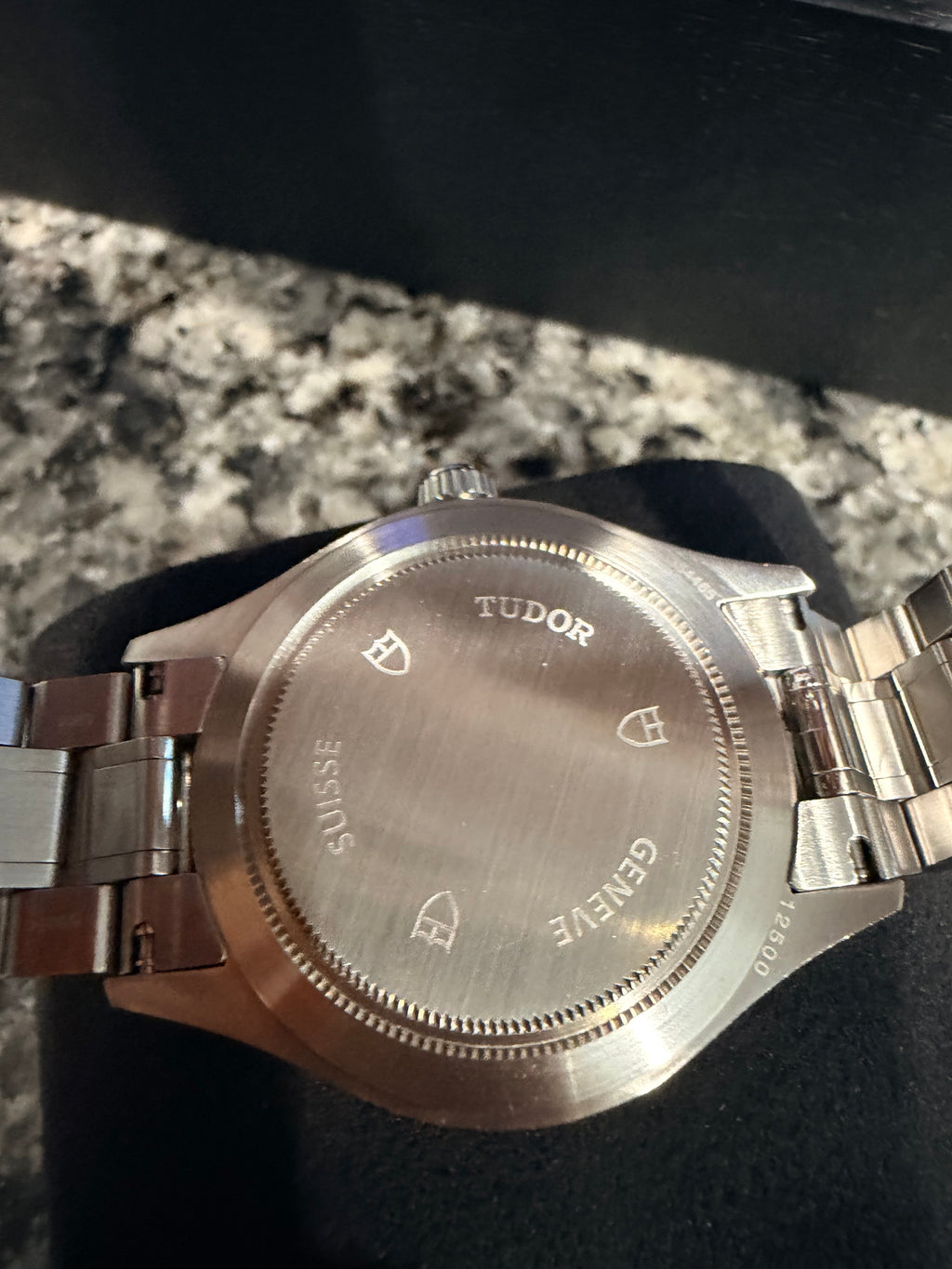 Tudor Style 38mm Automatic Black Diamond Dial Stainless Steel Watch – Ref. M12500-0004 - Pre-owned