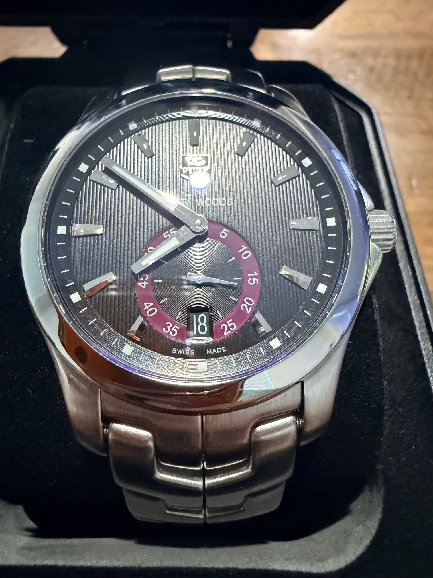 TAG Heuer Link Tiger Woods Limited Edition Calibre 6 Automatic Watch - WJF211D - New