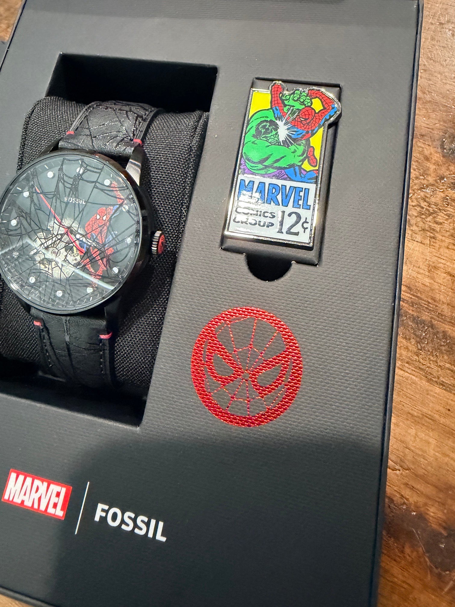 Marvel x Fossil Spider-Man Limited Edition Automatic Watch - LE1247SET - New