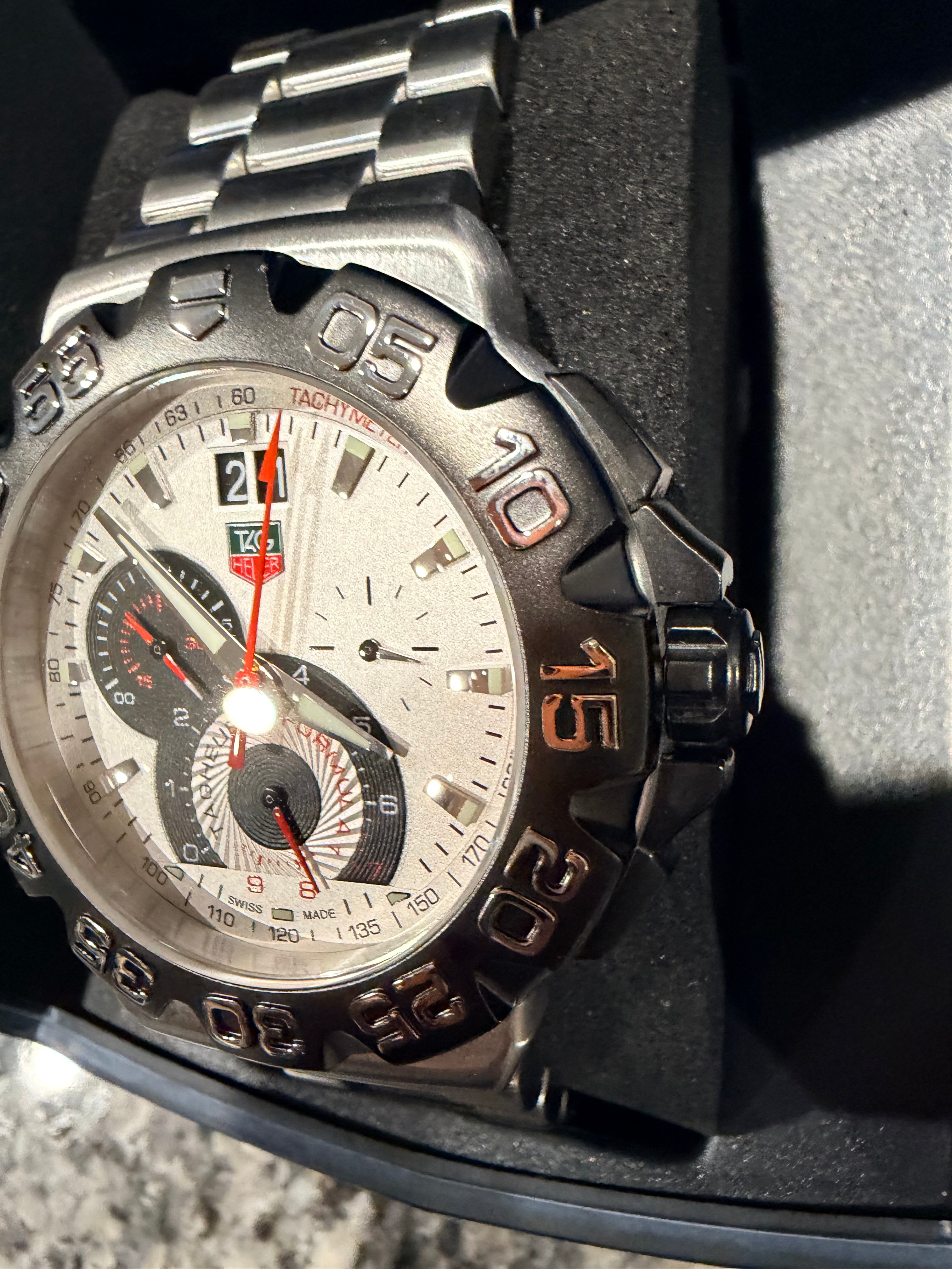 TAG Heuer Formula 1 Chronograph Black Dial Stainless Steel Men's Watch – Ref. CAH111A.BA0850 - Pre-owned